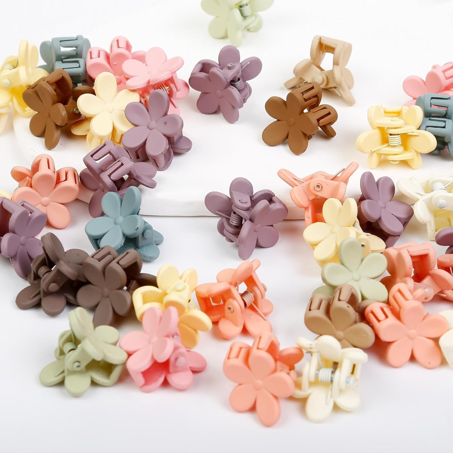 100 Pcs Colorful Mini Flower Clips