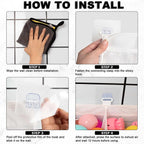 3-Compartment Bathtub Toy Storage Bag
