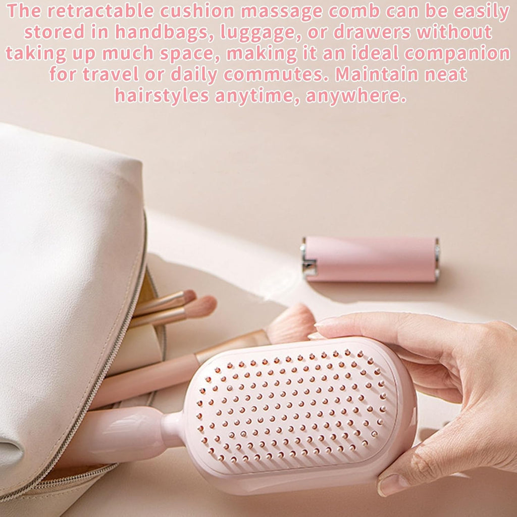 Retractable Cushion Massage Comb Brush