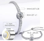 Luxury Moissanite Tennis Bracelet for Women