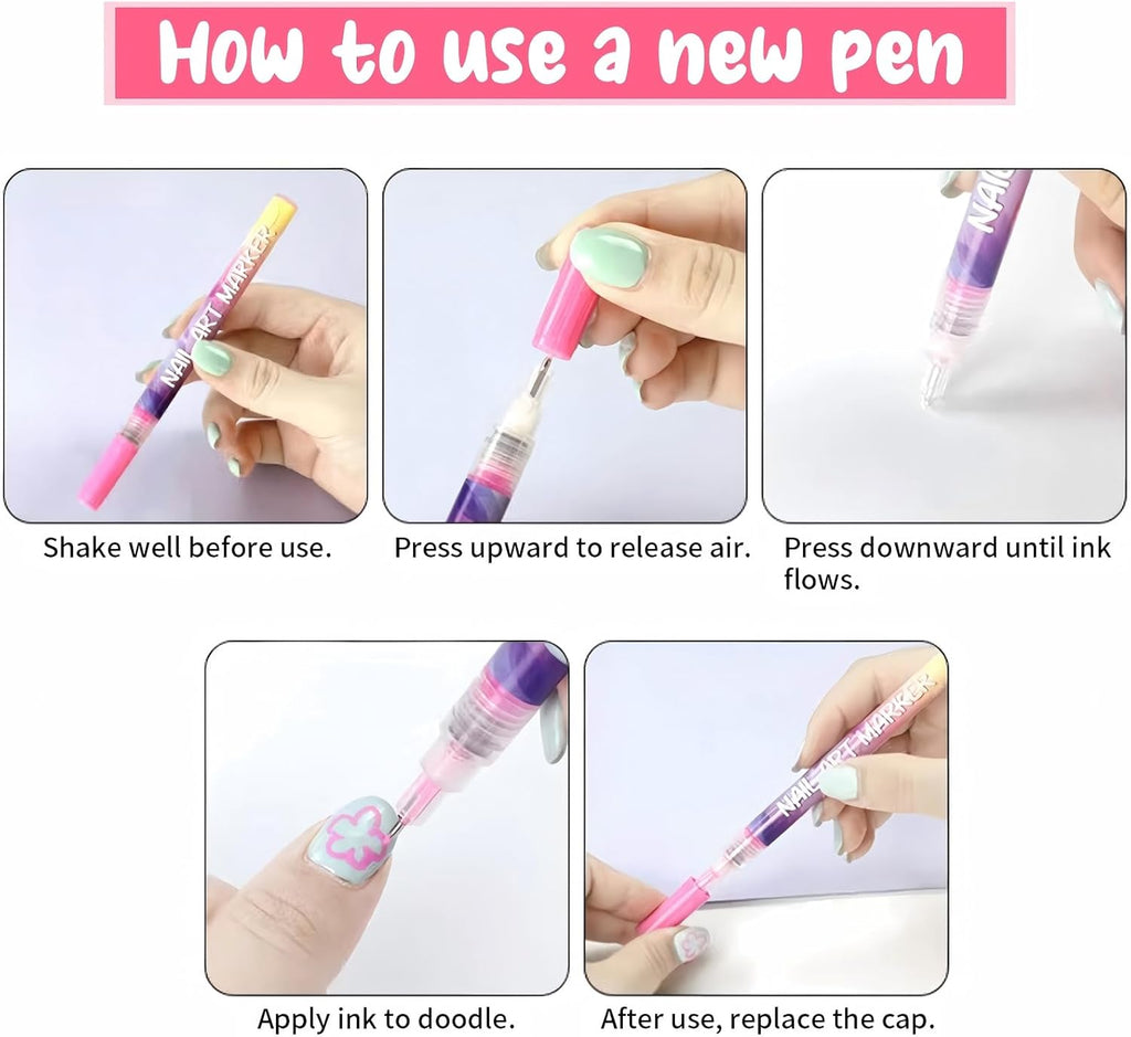 12 Colors Quickly Dry Nail Art Tools Set