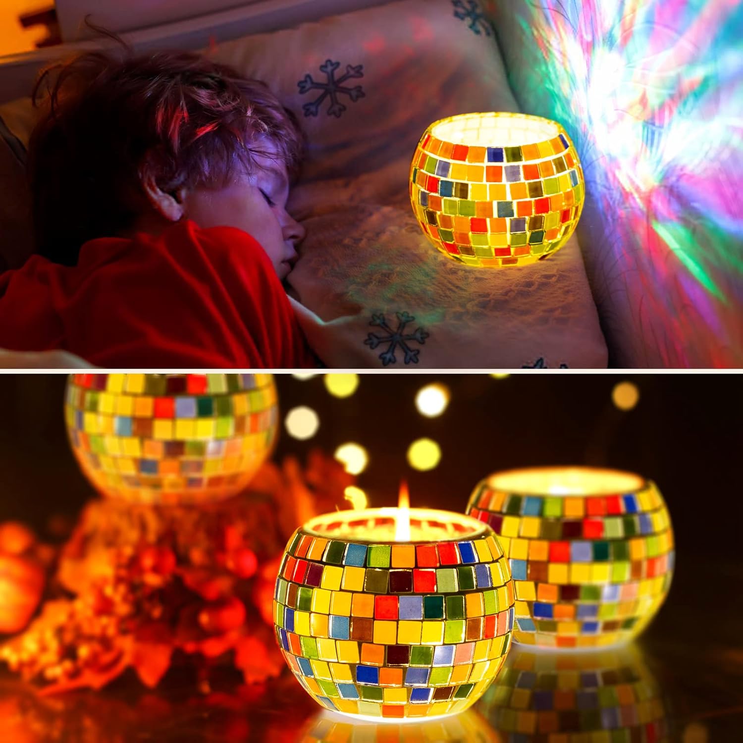 Glass Mosaic Candle Holder Kit