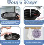 Facial Ice Bath Bowl with Built-In Ice Cube Tray