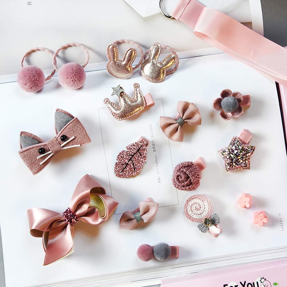 Cute Hair Accessories for Baby Girls 36 Pcs