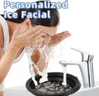 Facial Ice Bath Bowl with Built-In Ice Cube Tray