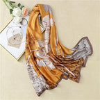 Elegant Silk Feel Long Scarf for Women