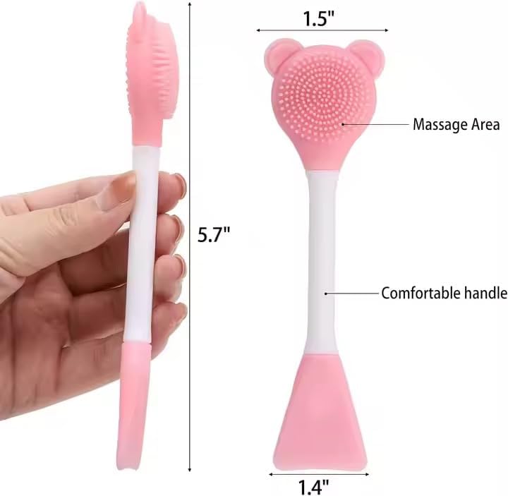 Face Mask Brush with Spoon 1 Pcs