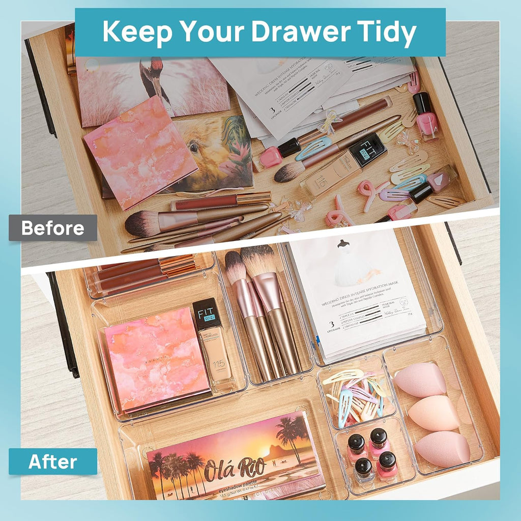 Plastic Drawer Organizer Set 25 Pcs