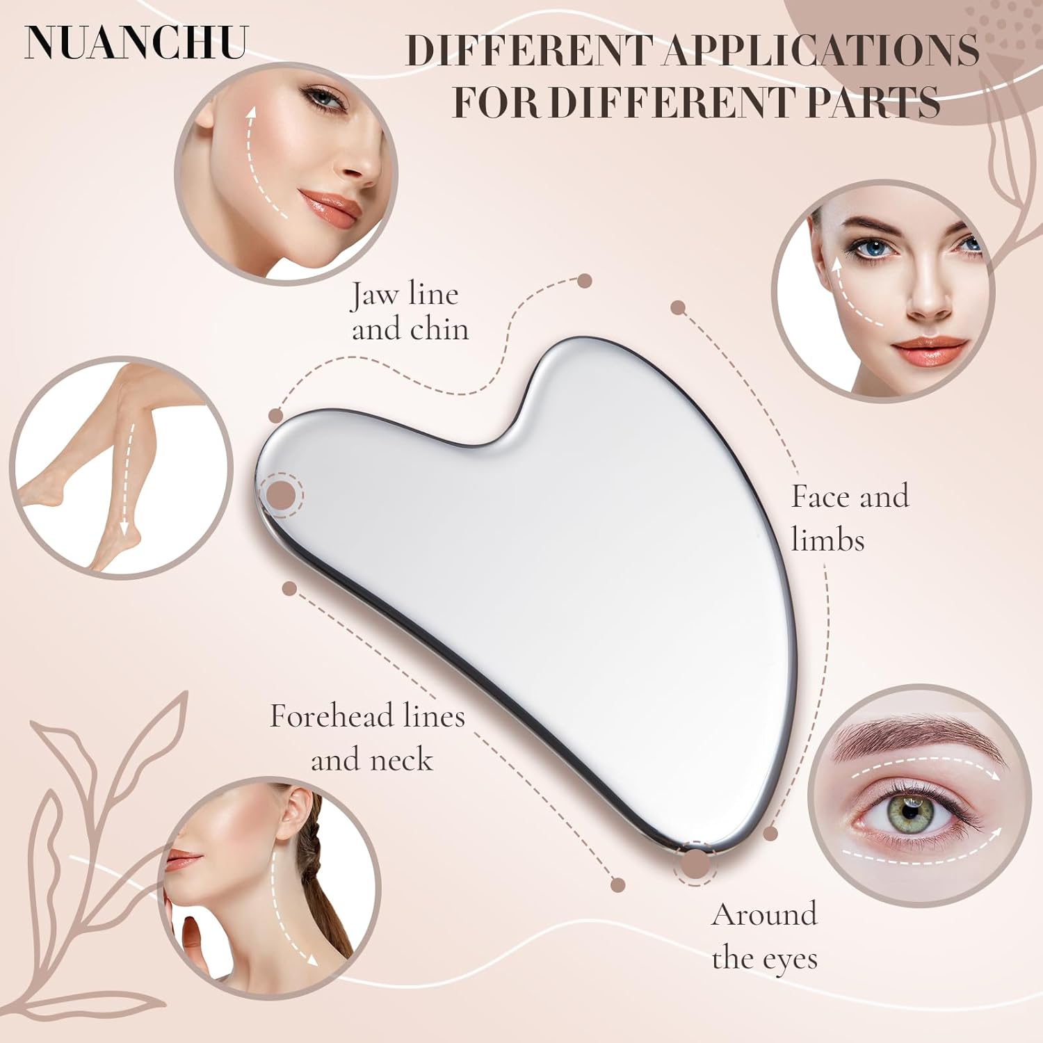 Stainless Steel Gua Sha Facial Tool for Skin