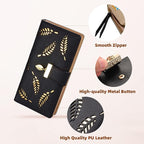 Elegant Card Holder Clutch with Zipper & Buckle
