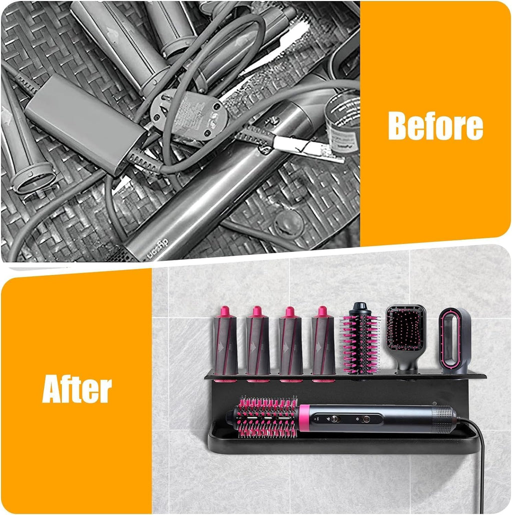 Hair Styling Tool Organizer Wall Rack
