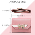 Elegant Pink Small Wallet for Women