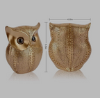 Retro Gold Owl Statue Home Decor