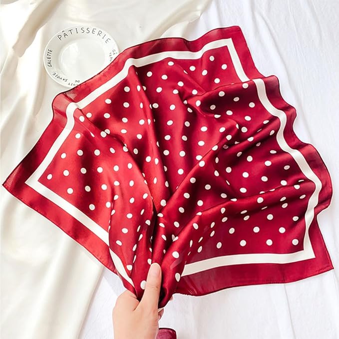 4 Pcs Satin Head Scarf Set for Women