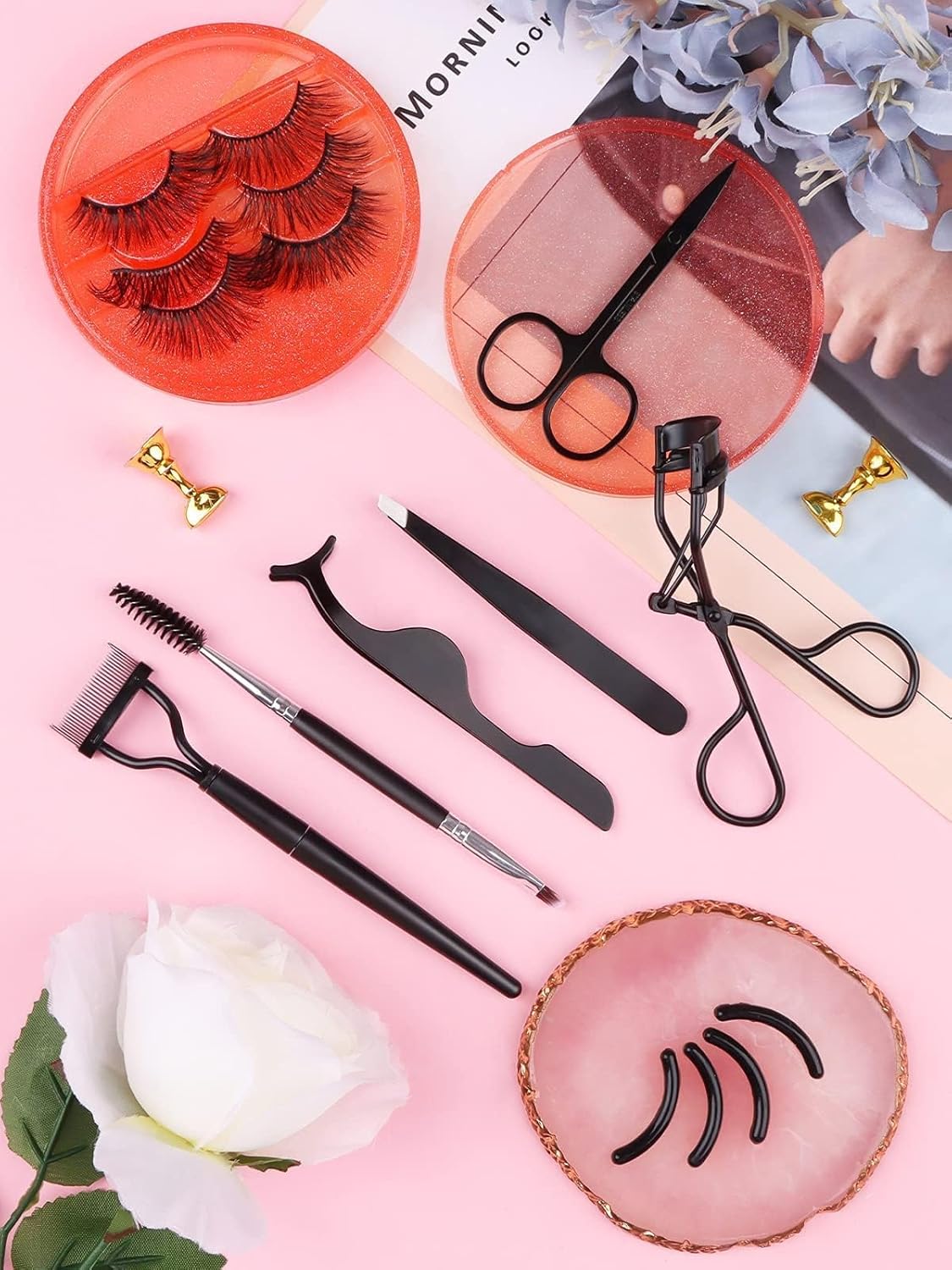 Eyelash Comb Brush Tools 7 Pcs