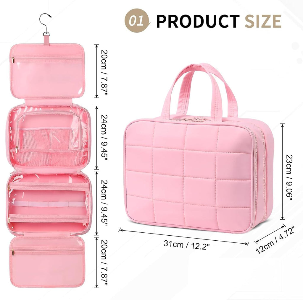 3-in-1 Travel Hanging Toiletry Bag for Women