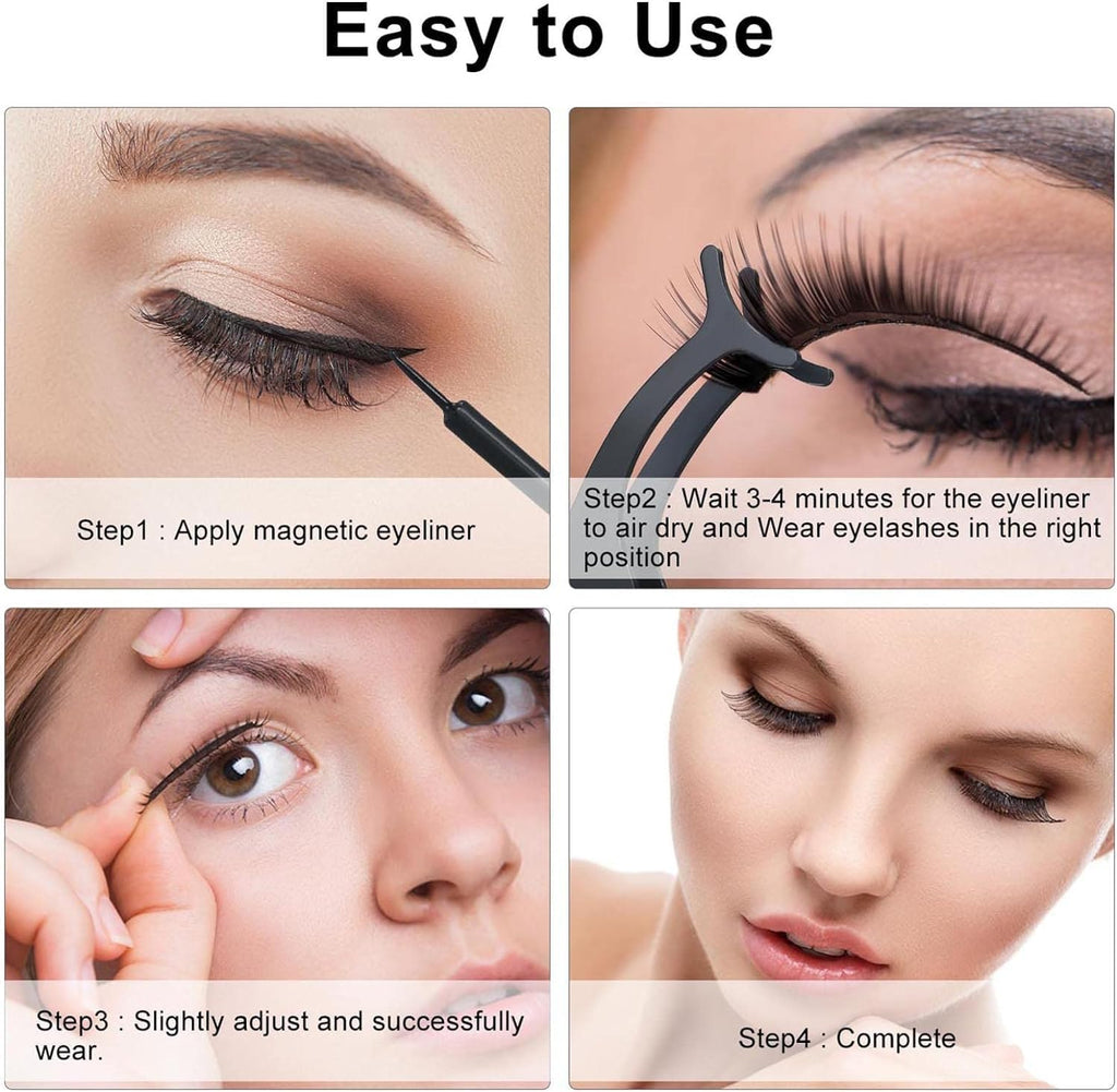 Magnetic Eyelashes Set 12 Pairs