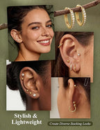 Gold Plated Surgical Steel Flat Back Studs