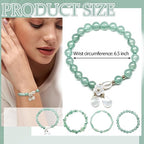 Natural Stone Jade Bracelet Set