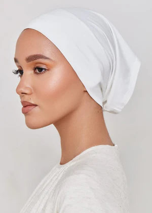 Stretchable Tube Bonnet with Wide Brim Headband