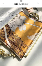 Elegant Silk Feel Long Scarf for Women