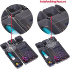 8-Piece Desk Drawer Organizer Tray Dividers