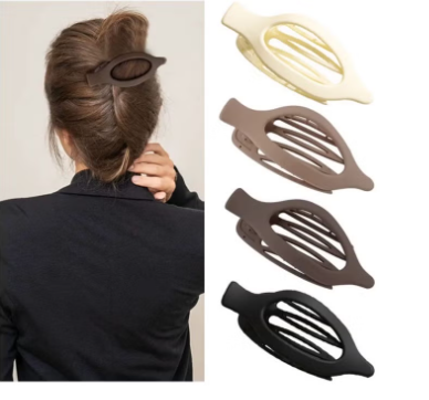 4 Pcs Flat Hair Clips for Women