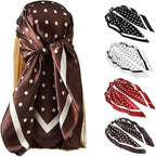 4 Pcs Satin Head Scarf Set for Women 