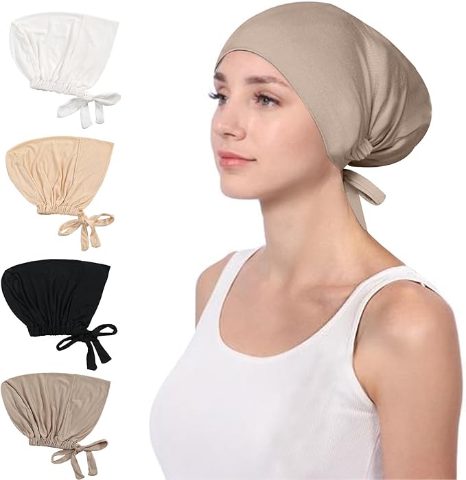 4 Pcs Set Hijab Muslim Head Scarf 