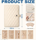 Travel Jewelry Organizer Case with Clear Zipper