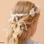 Flower Crystal Headpiece Rhinestone Pearl