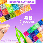 Bracelet Making Kit with 14,000 Pcs