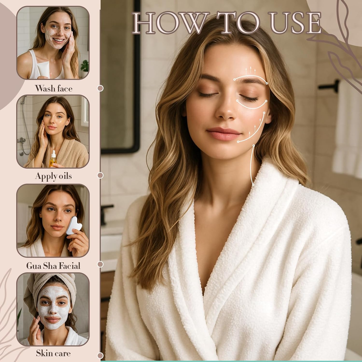 Stainless Steel Gua Sha Facial Tool for Skin