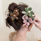 3 Packs Large Flower Hair Claw Clips