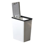 Slim Trash Bin with Lid – 13L Press Top Waste Bin for Kitchen, Bedroom & Home Use