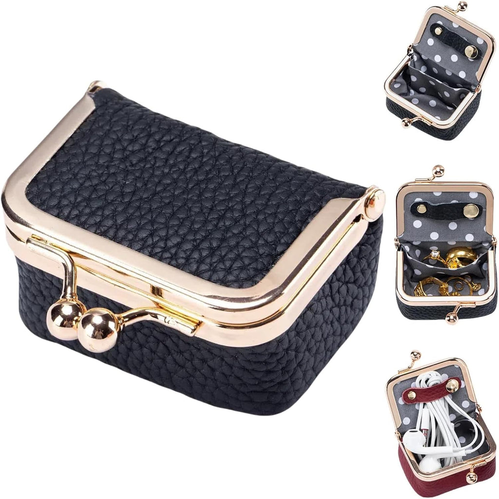 Genuine Leather Mini Travel Jewelry Box