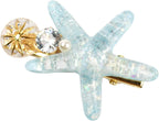 Shell Pearl Starfish Hair Clip Set for Women