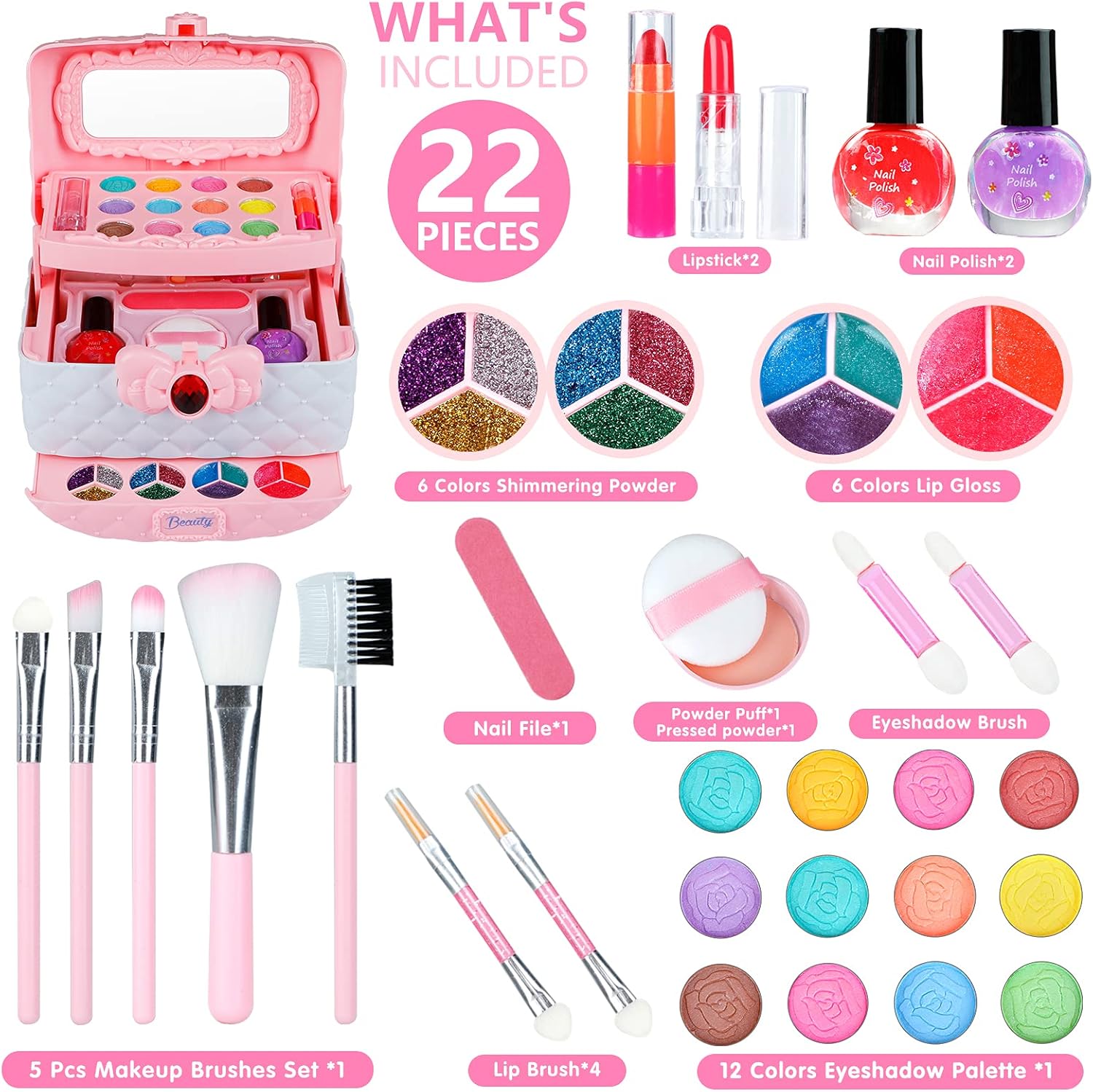 Kids Play Makeup Kit for Girls