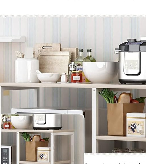 4-Tier Kitchen Organizer Cabinet – Microwave Stand & Shelf