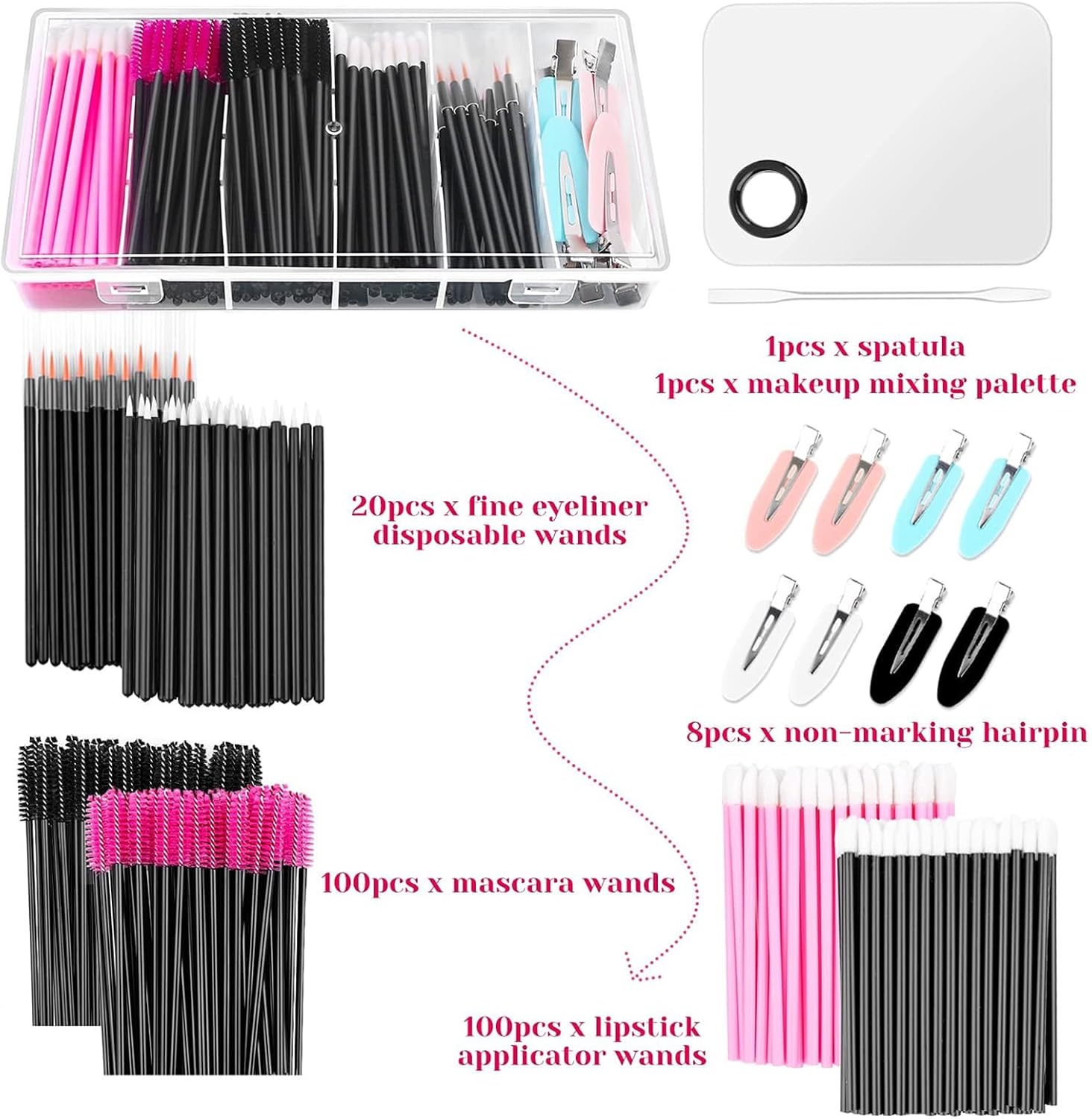 Disposable Makeup Applicators Kit