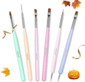 6 Pcs Beetles Gel Nail Art Brush Set 