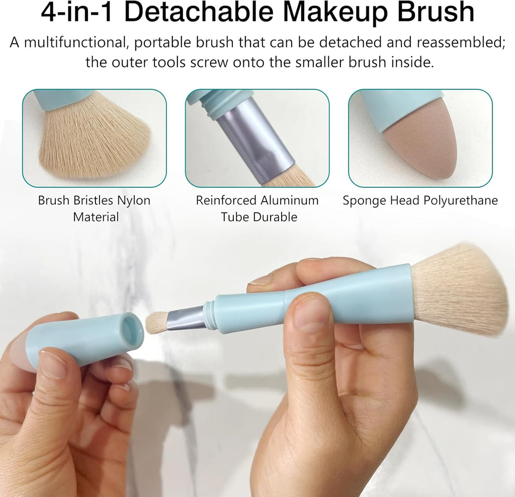 4-in-1 Travel Makeup Brush Set