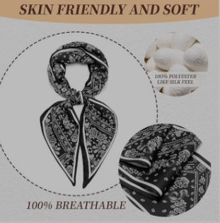 Silk Like Satin Scarf for Women