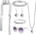 70s Disco Outfit Accessories Set Women 6 Pcs 