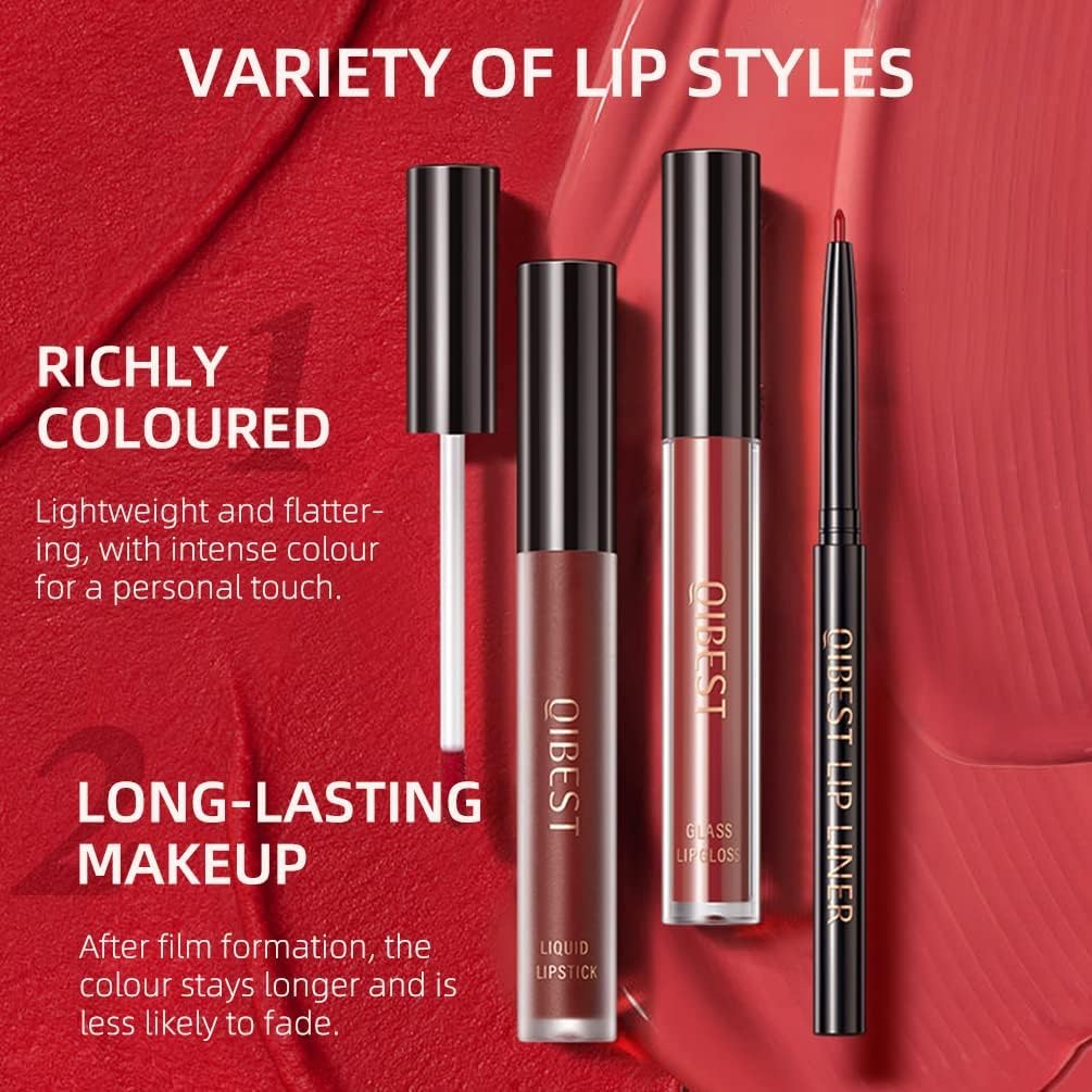 3 In 1 Liquid Lipstick Makeup Set