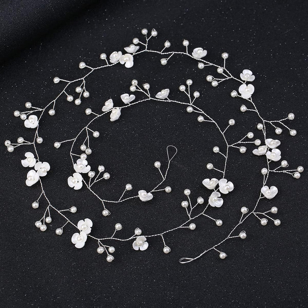 Pearl & Crystal Beads Headpiece for Wedding