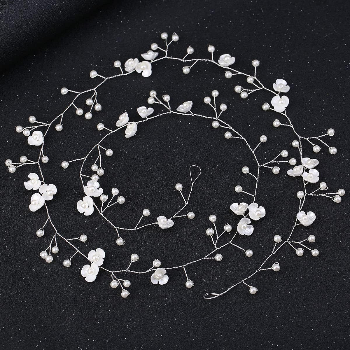 Pearl & Crystal Beads Headpiece for Wedding