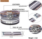 Tree of Life Leather Bracelets for Women