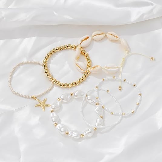 Boho Shell Beaded Bracelet for Women