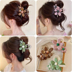 3 Packs Large Flower Hair Claw Clips for Women